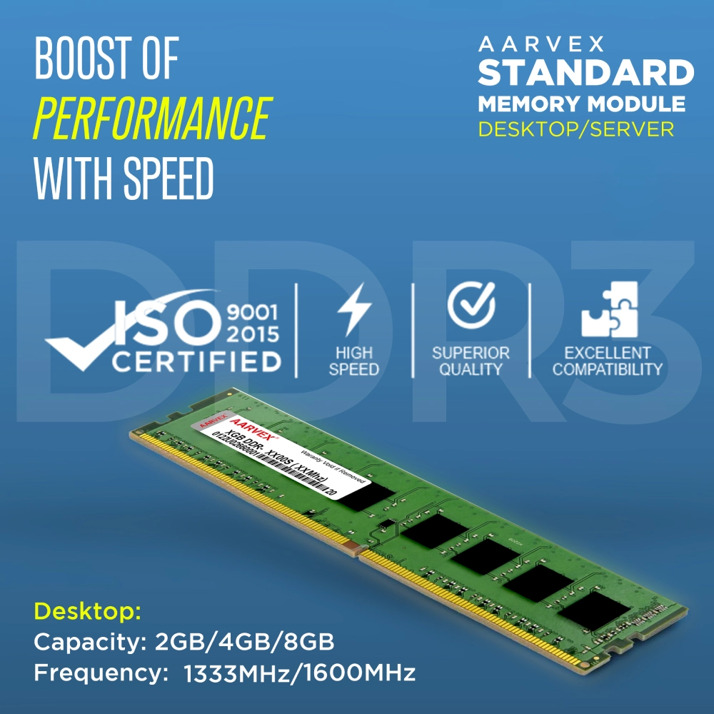 Aarvex Desktop Ram 8GB DDR3 1600Mhz view 4